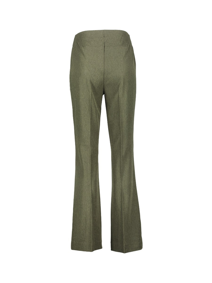 Kaki groene broek met elastiek Soaked In Luxery