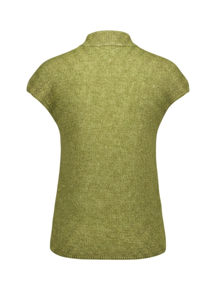 Groene gebreide mouwloze trui Anina Top Soaked In Luxery