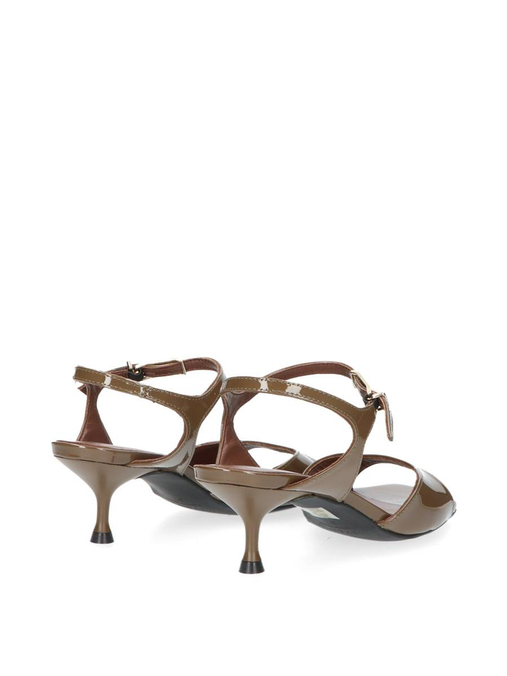 Olive patent lederen slingback Rebecc March 23