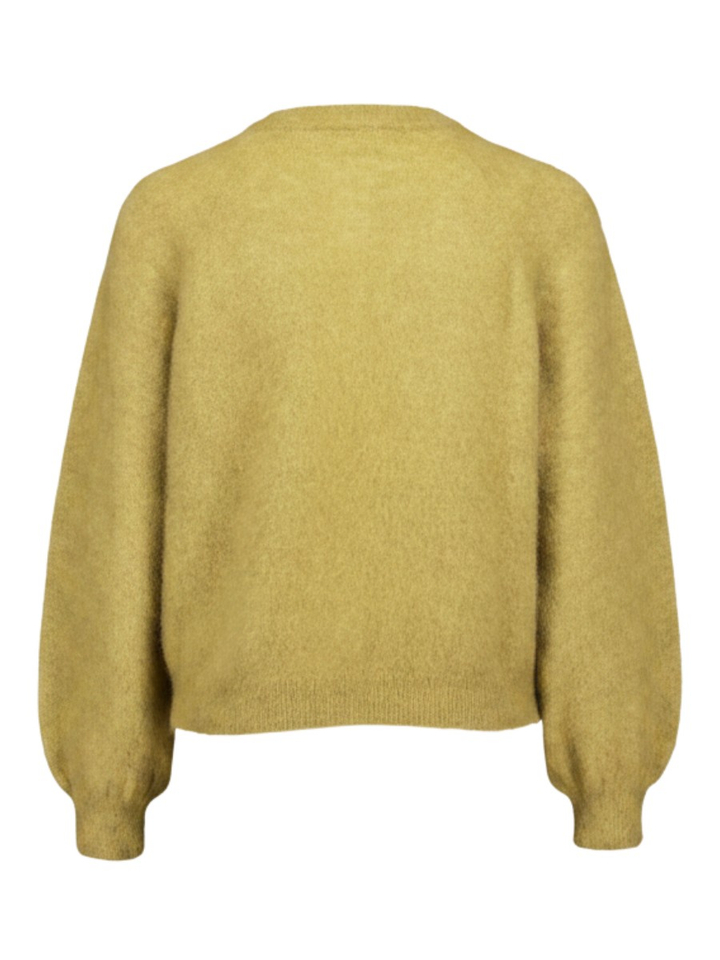 Okergele gebreide cardigan Colombine Des Petits Hauts 