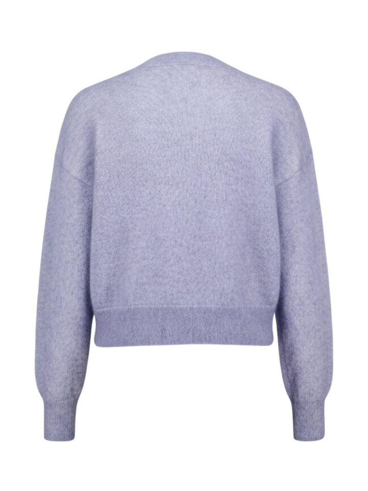 Lichtblauwe pull met ronde hals Dimitri Des Petits Hauts 