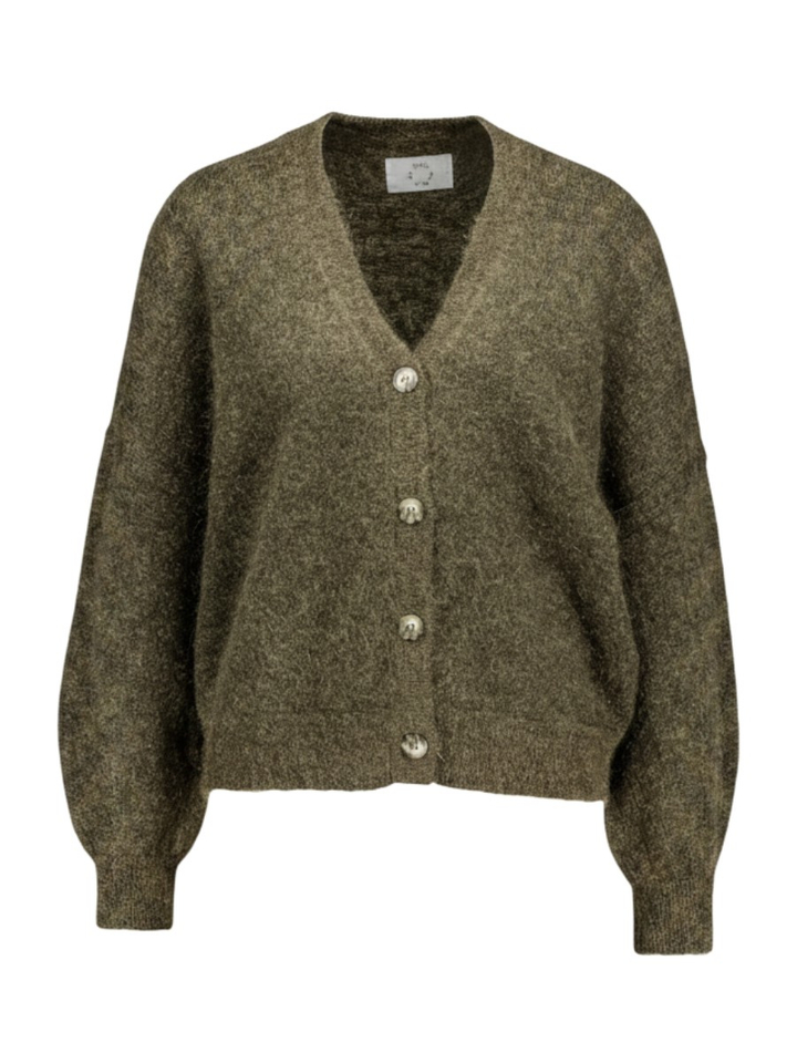 Groene gilet met knopen Diana Des Petits Hauts