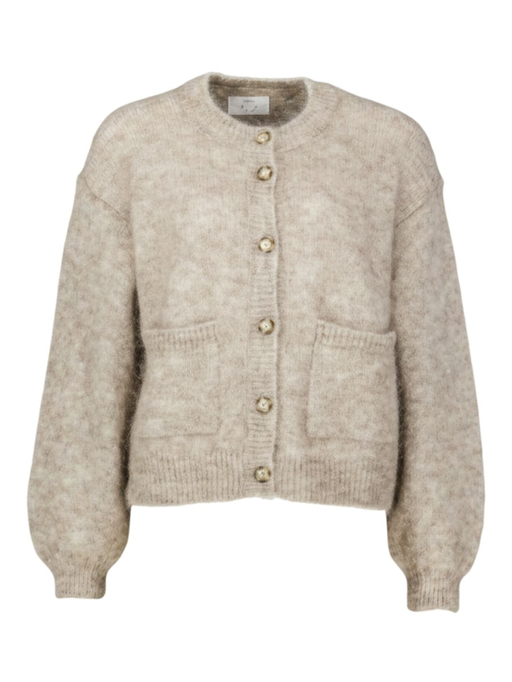 Beige gilet met knopen Aliocha Des Petits Hauts