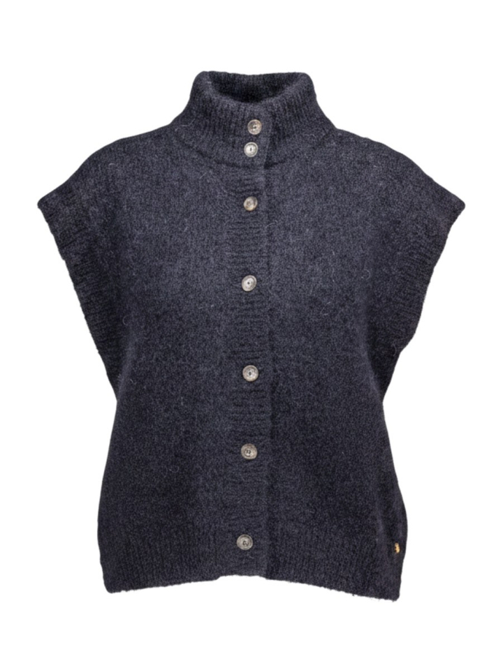 Donkerblauwe gilet zonder mouwen Alibou Des Petits Hauts 