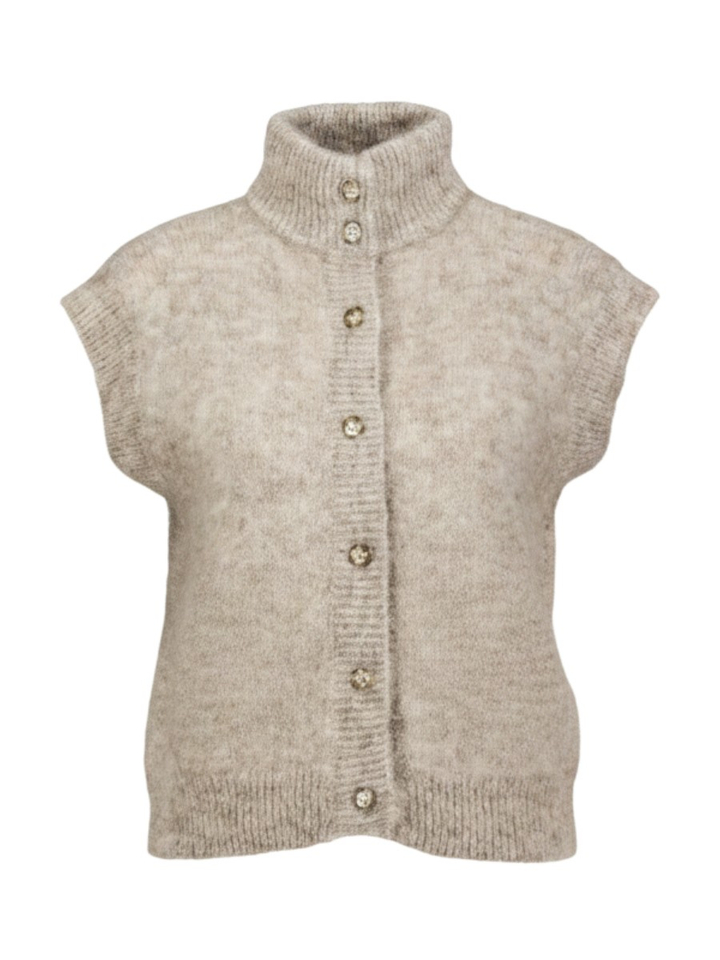 Beige gilet zonder mouwen Alibou Des Petits Hauts
