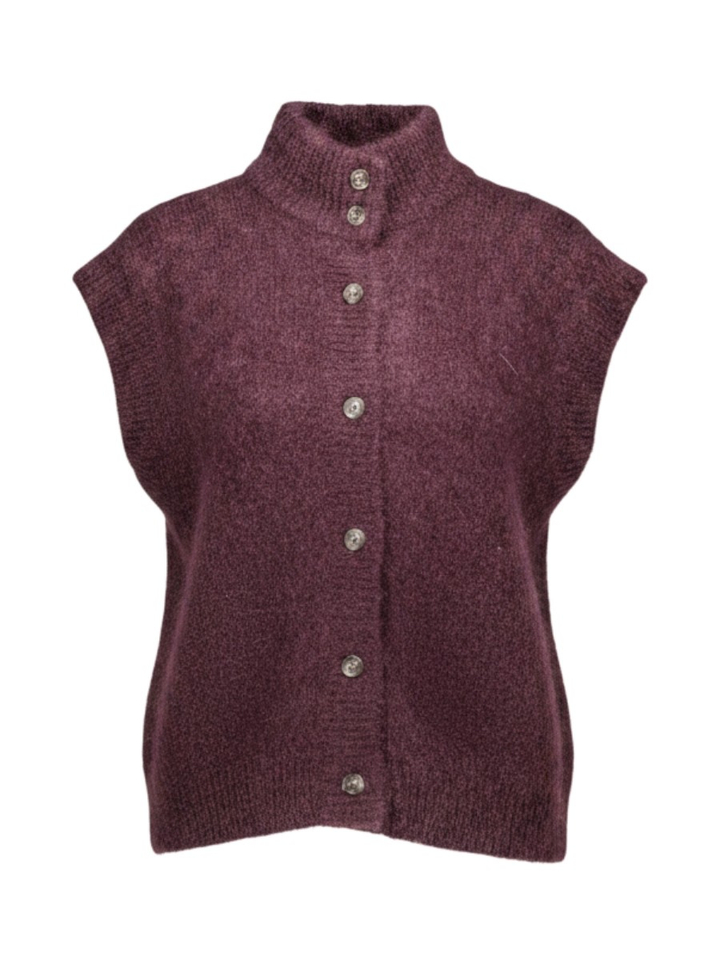 Aubergine gilet zonder mouwen Alibou Des Petits Hauts