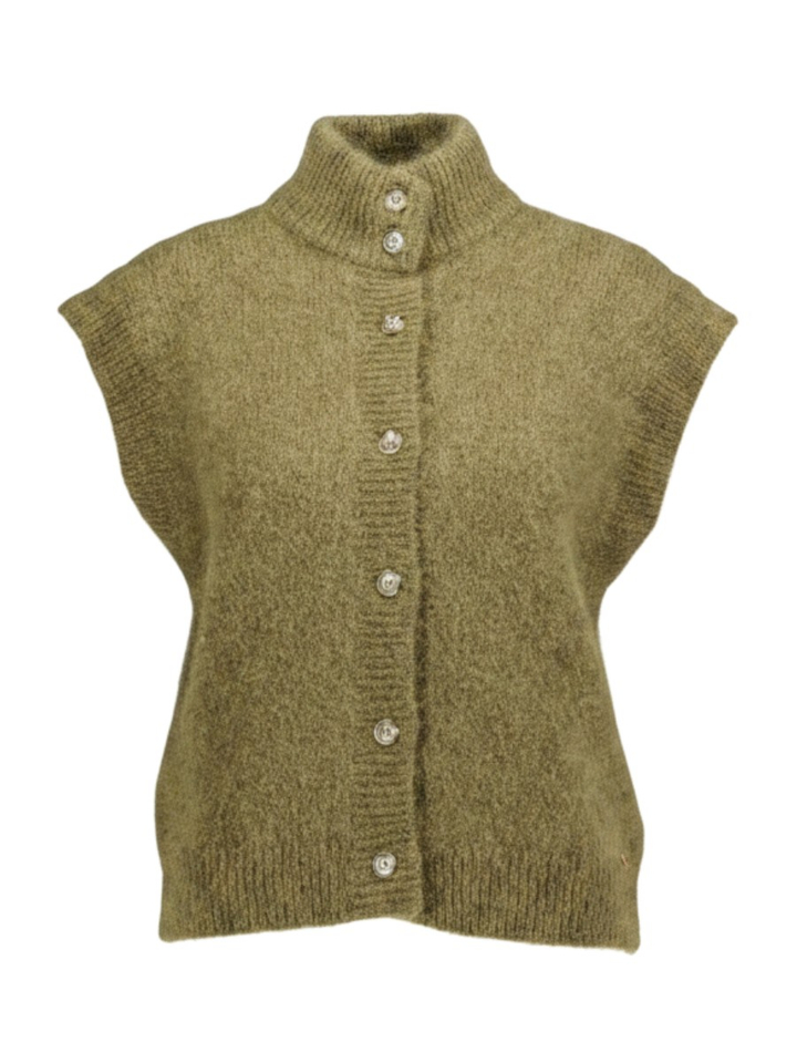 Groene gilet zonder mouwen Alibou Des Petits Hauts