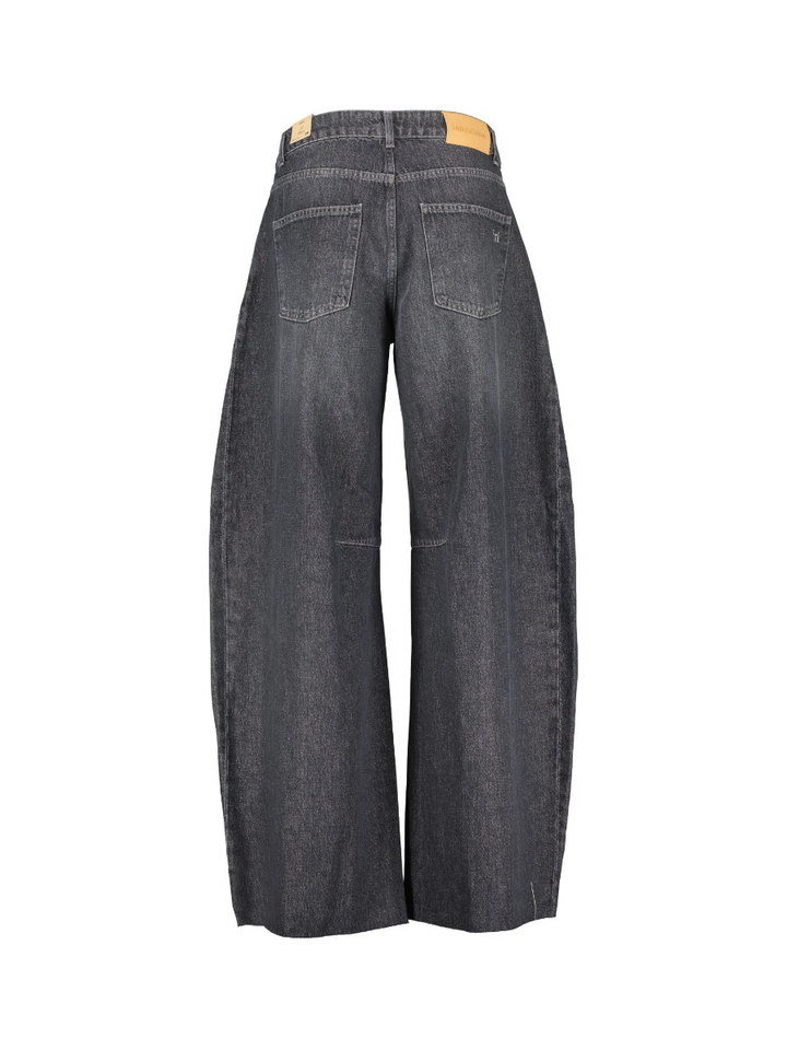 Donkergrijze wijde jeans Ariel Noir'N'Bleu