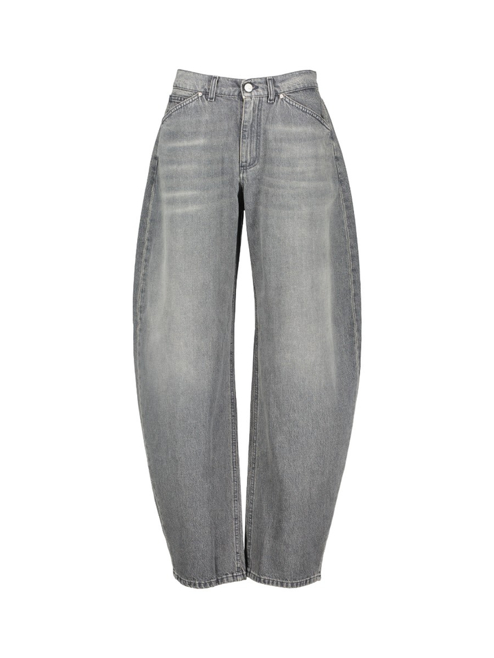 Grijze wijde jeansbroek Antea Noir'N'Blue