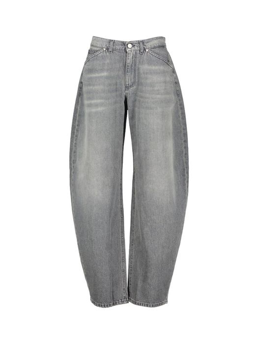 Grijze wijde jeansbroek Antea Noir'N'Blue