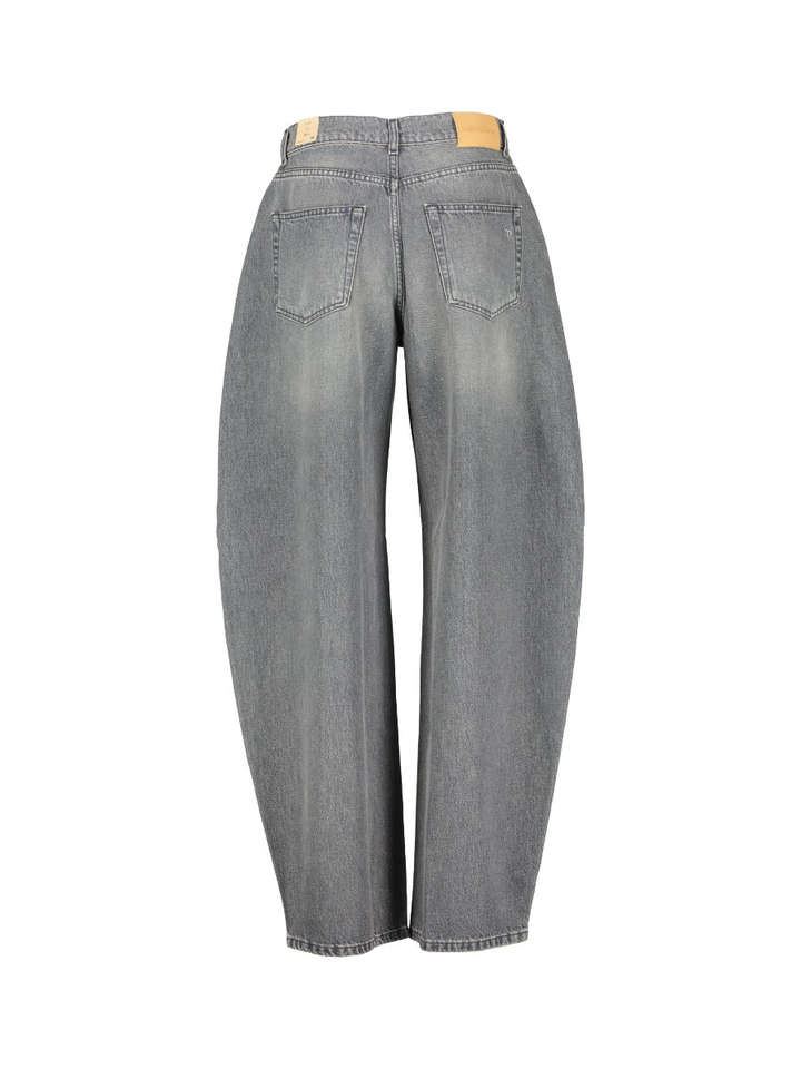 Grijze wijde jeansbroek Antea Noir'N'Blue