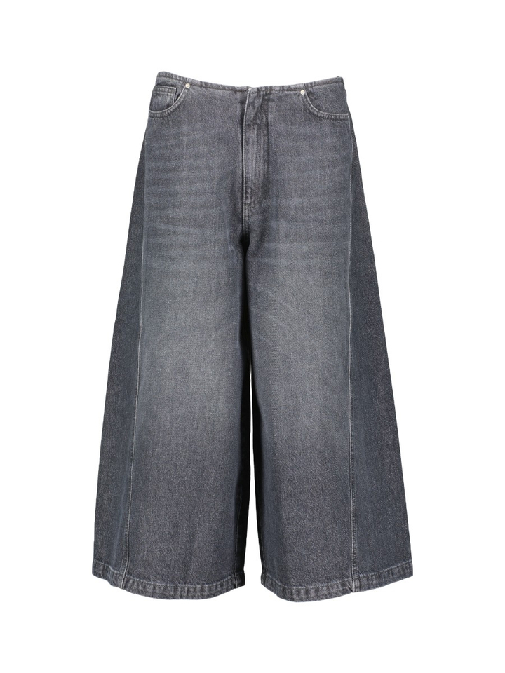 Donkergrijze short jeans Edeline Noir'N'Bleu