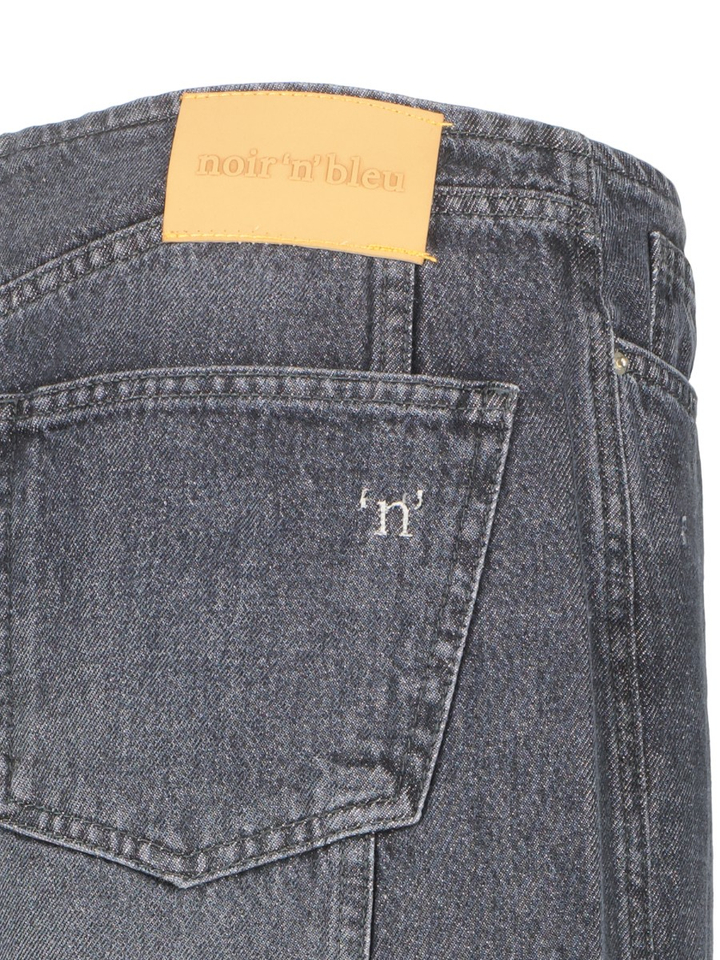 Donkergrijze short jeans Edeline Noir'N'Bleu