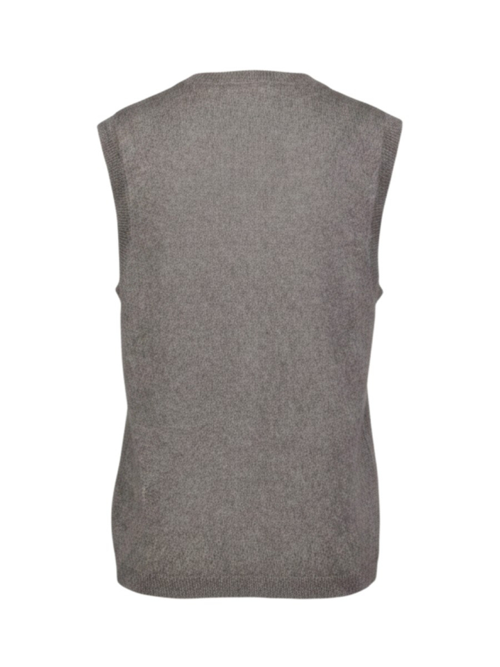 Grijze cardigan uit mix Wol en Kasjmier Les Tricots