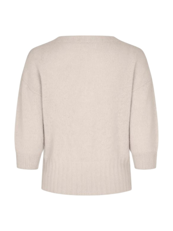 Beige pull met driekwart mouwen MONA Six Ames