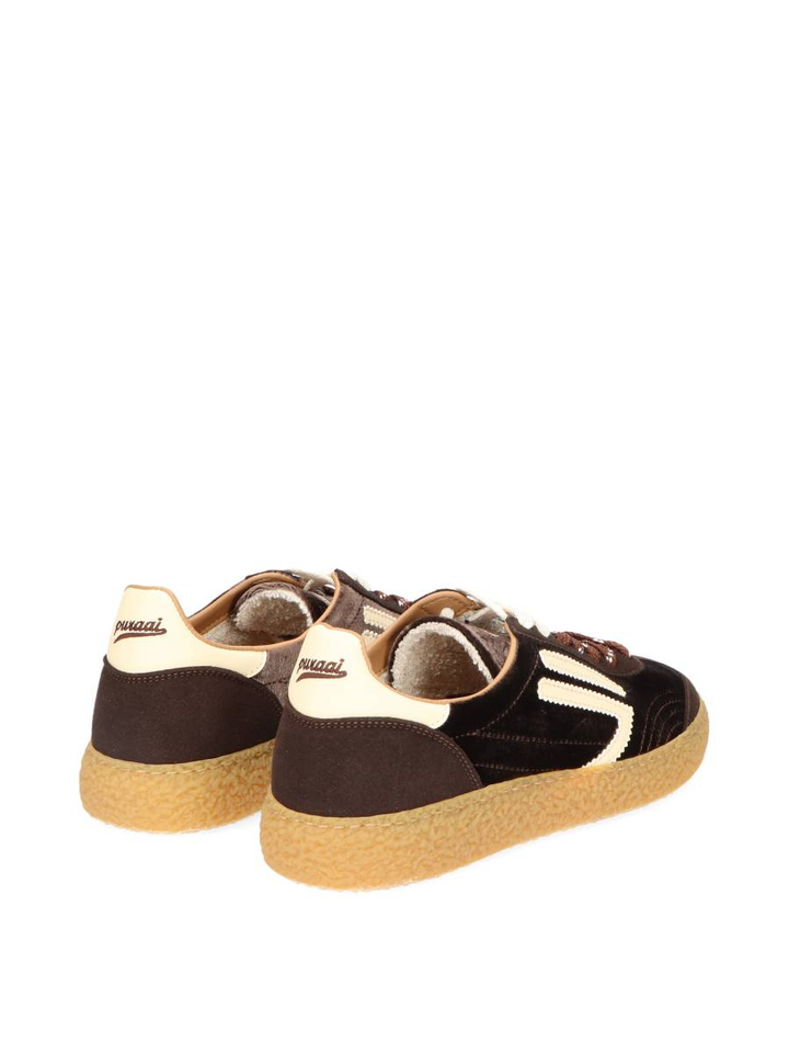 Bruine lage sneakers Puraai