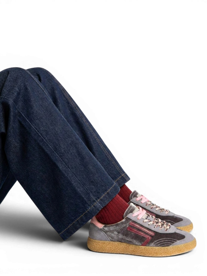 Grijze lage sneakers Puraai
