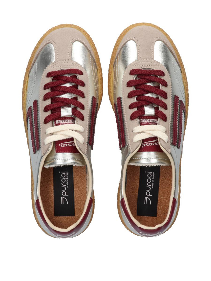Zilveren lage sneakers Ruby Puraai