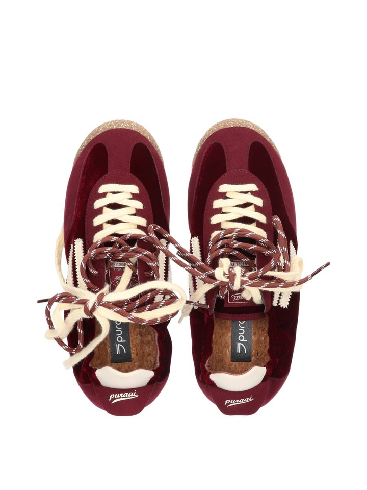 Bordeaux panther wine lage sneakers Puraai