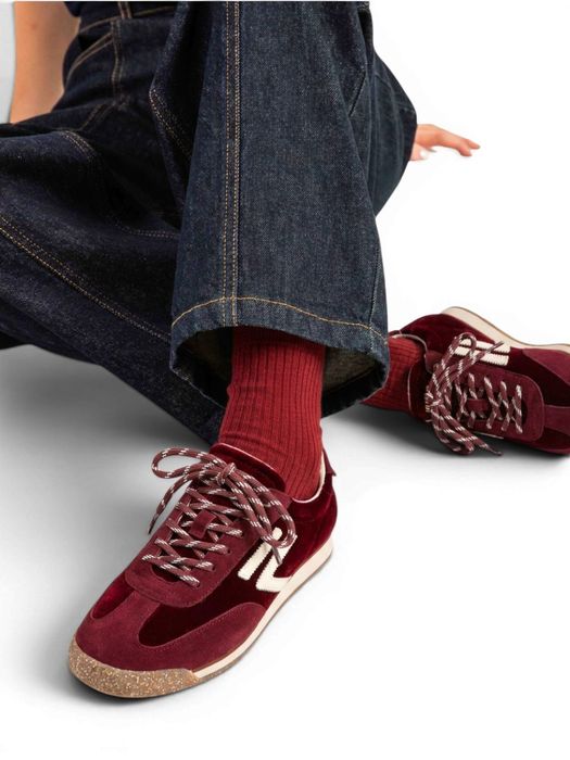 Bordeaux panther wine lage sneakers Puraai