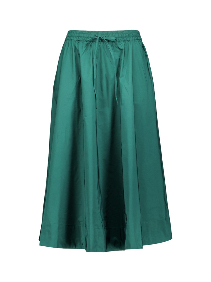 Donkergroene midirok met A-lijn Keely Essentiel