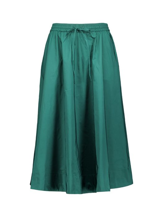 Donkergroene midirok met A-lijn Keely Essentiel