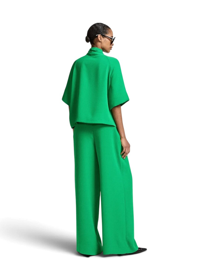 Groene blouse met sjaalkraag Kassie Essentiel