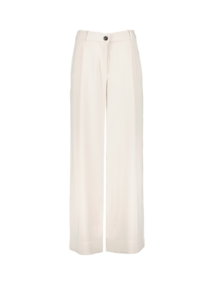 Ecru broek met brede pijpe Kelsea Essentiel 