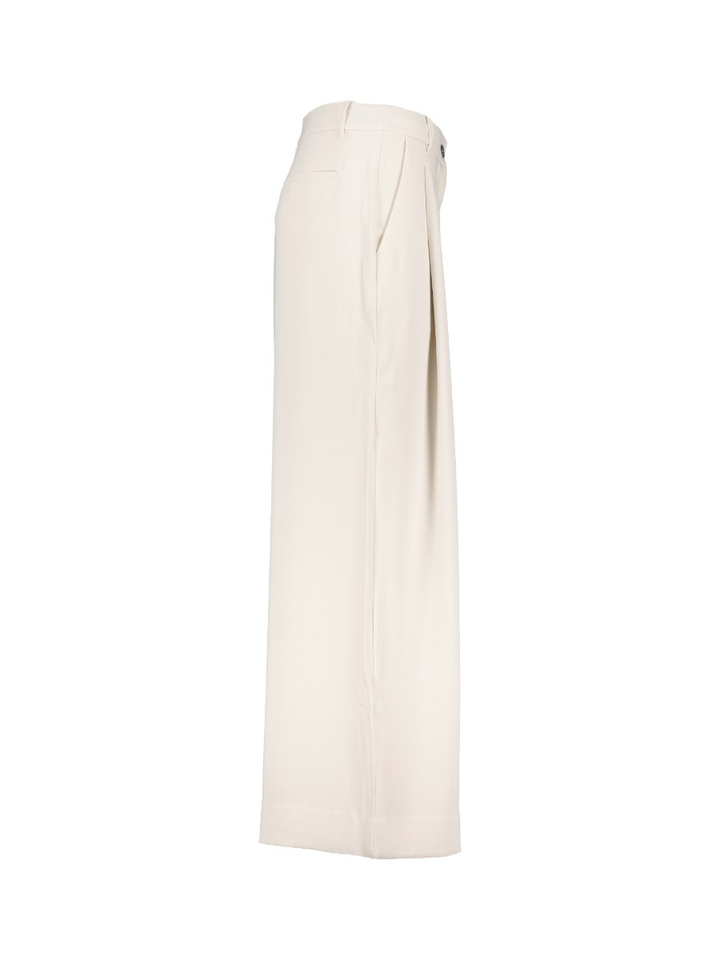 Ecru broek met brede pijpe Kelsea Essentiel 