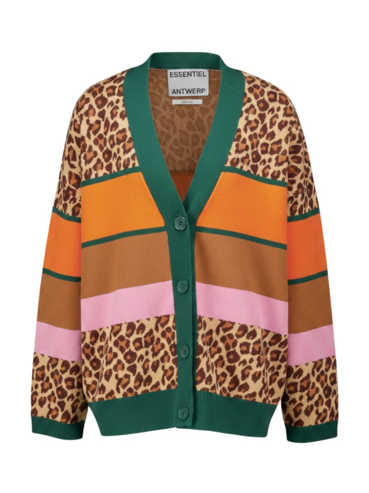 Vest met luipaardprint en kleurblokken Kaudi Essentiel
