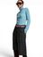 Blauwe koltrui met ribbel Kelmuse Essentiel