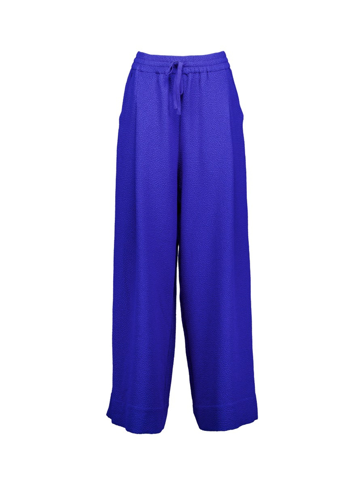 Blauwe lange wijde broek met rekker Keetah Essentiel