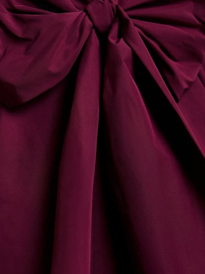 Bordeaux strikblouse met pofmouwen Keily Essentiel
