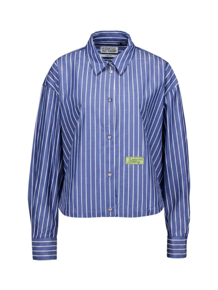 Blauw-wit gestreepte bloes met knopen Kabu Essentiel 