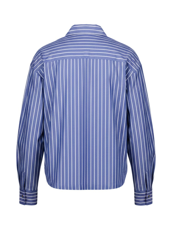 Blauw-wit gestreepte bloes met knopen Kabu Essentiel 