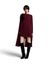 Bordeaux mini-jurk met cape Kaydence Essentiel