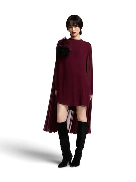 Bordeaux mini-jurk met cape Kaydence Essentiel