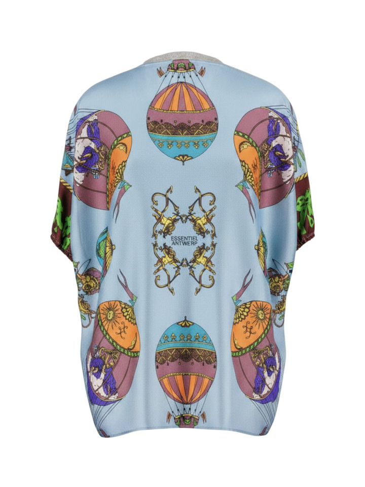 Grijze T-shirt met opdruk Kos Essentiel