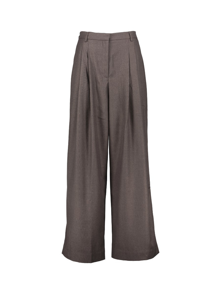 Donkerbruine wijde losvallende broek Martina Boii 
