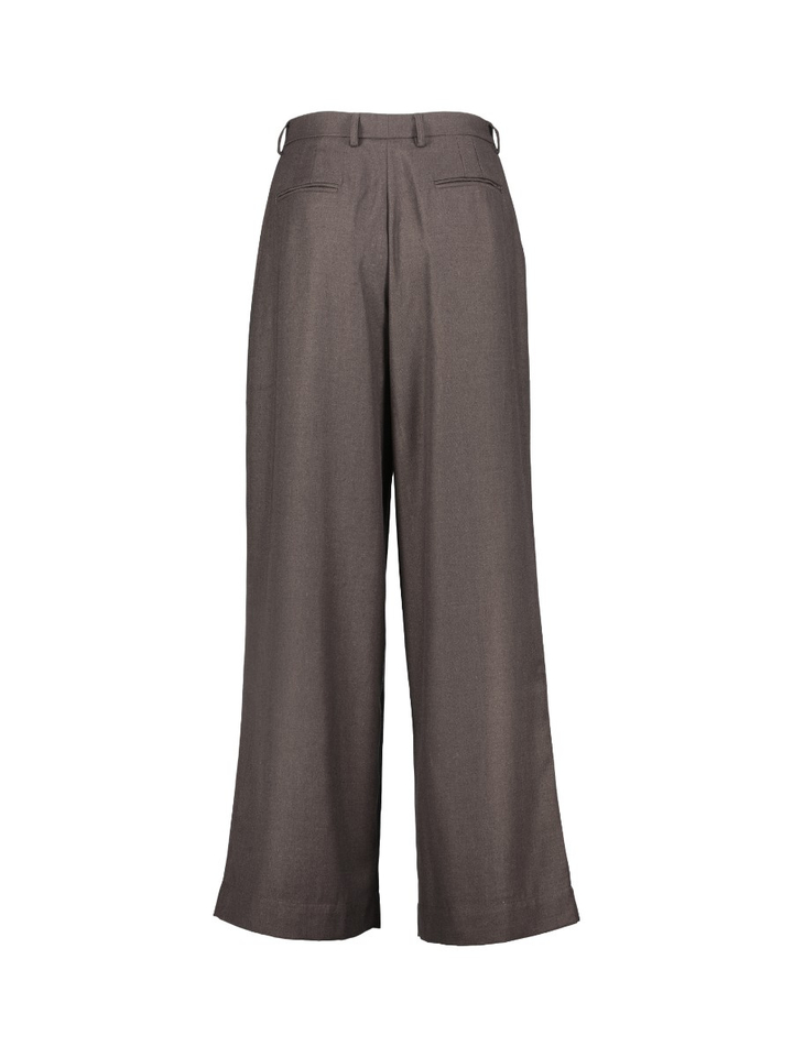 Donkerbruine wijde losvallende broek Martina Boii 