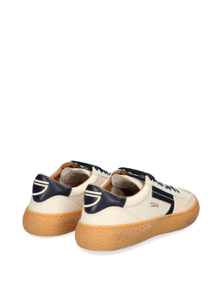 Witte vintage vegan ecoleather lage sneakers Puraai