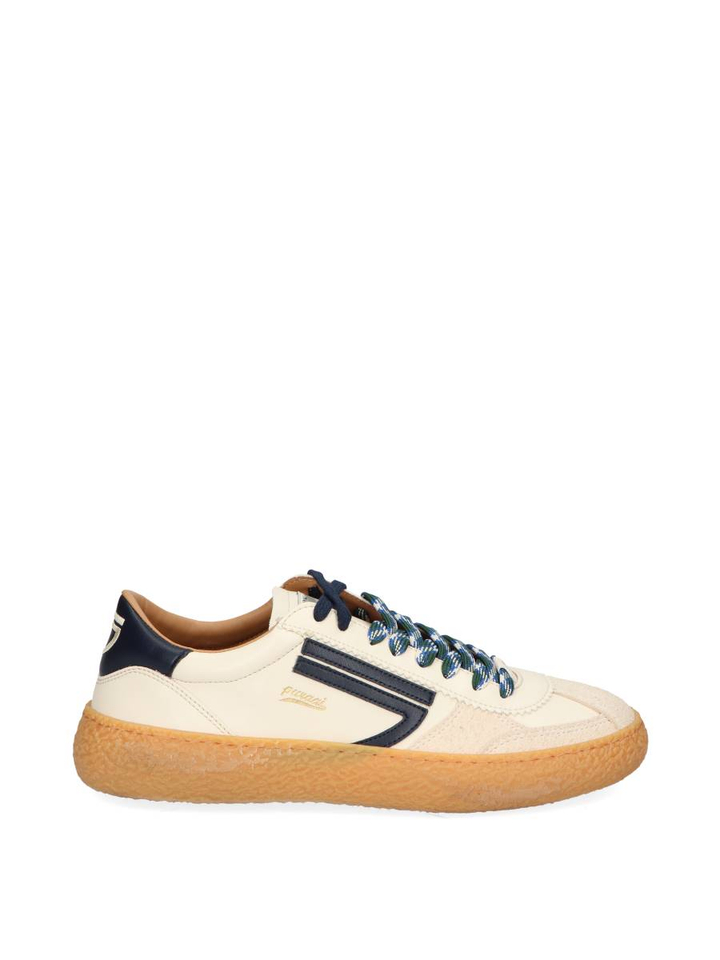 Witte vintage vegan ecoleather lage sneakers Puraai