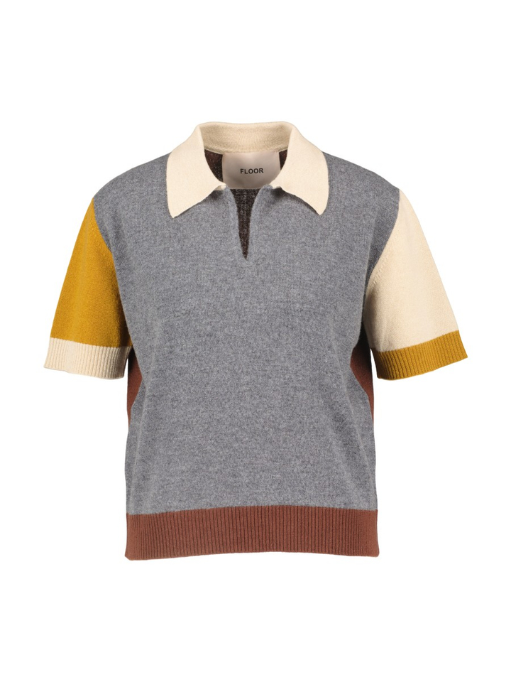 Meerkleurige polo met openkraag FLoor