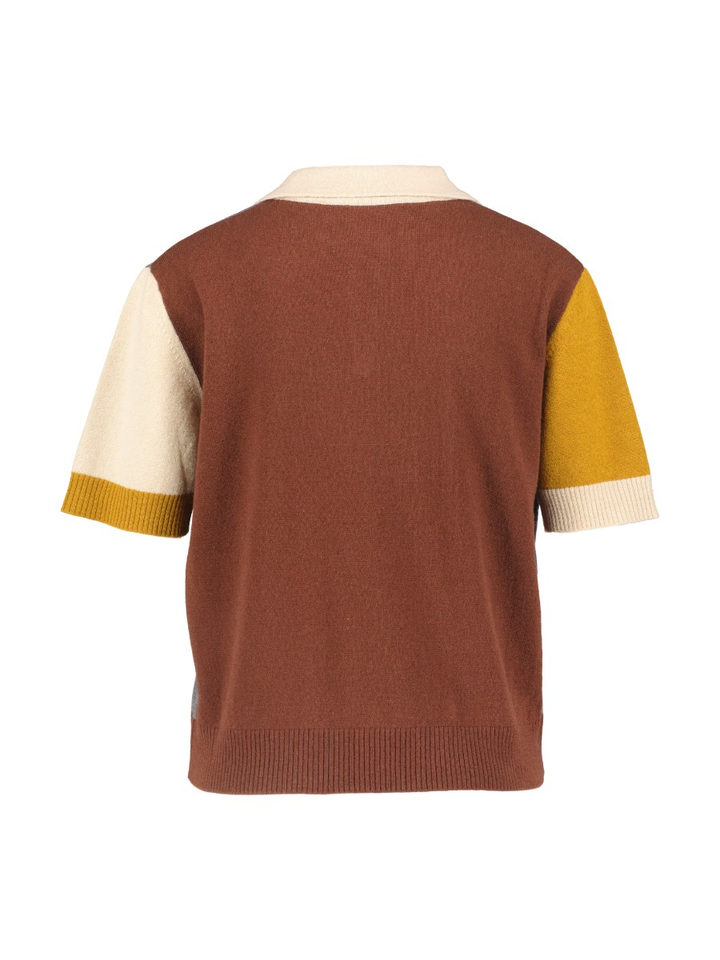 Meerkleurige polo met openkraag FLoor