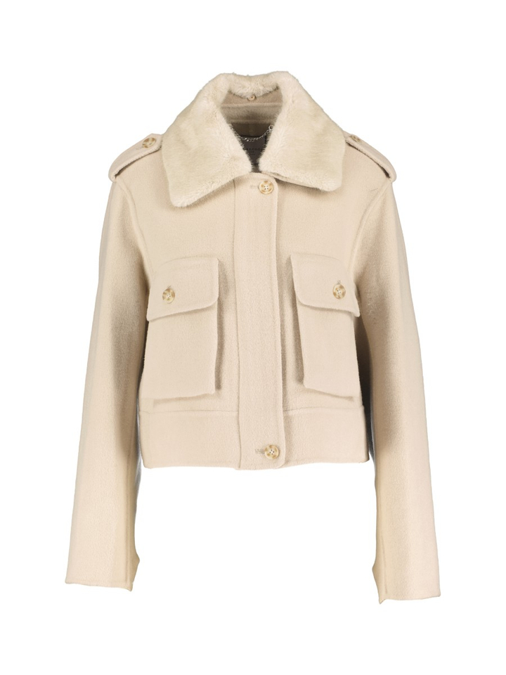 Beige korte wollen mantel Urbancode 