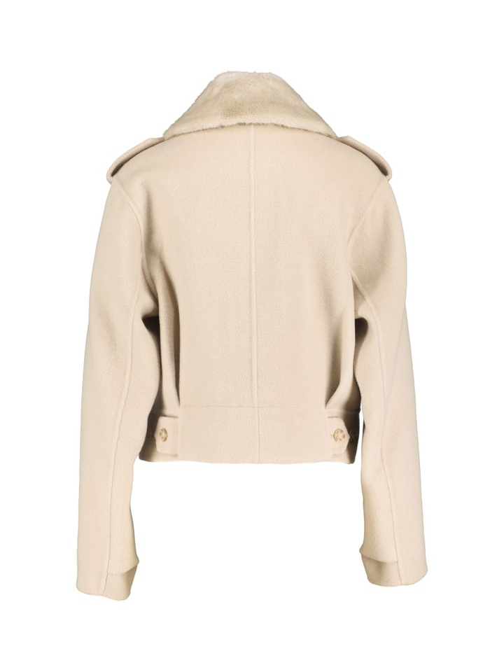 Beige korte wollen mantel Urbancode 