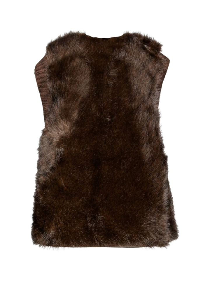 Donkerbruine omkeerbare bodywarmer Urbancode 