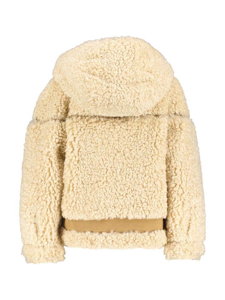 Beige jas in faux fur Urbancode 