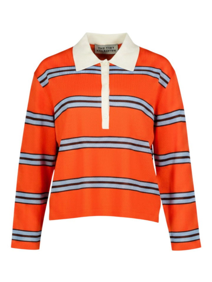 Gestreepte oranje pull The Tiny Big Sister 