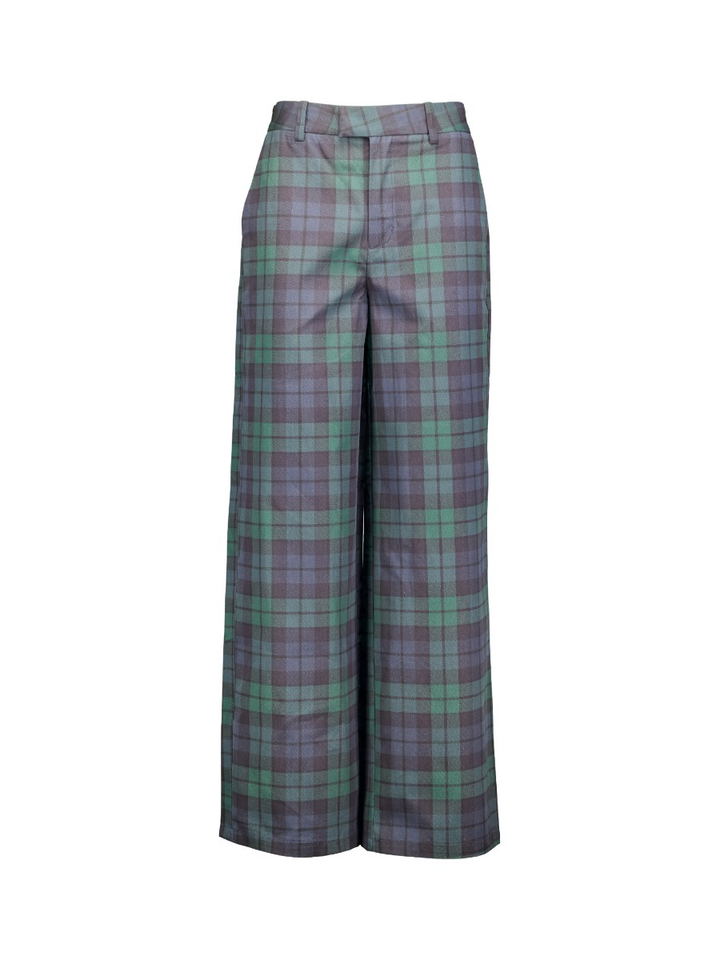 Blauw met groen geruite broek The Tiny Big Sister
